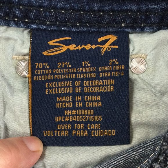 Seven7 Dark Wash Jean Shorts, Size 4, EUC - Picture 6 of 7